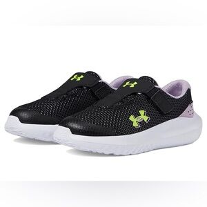 Under Armour Black Surge 4 Toddler Sneakers Size 5